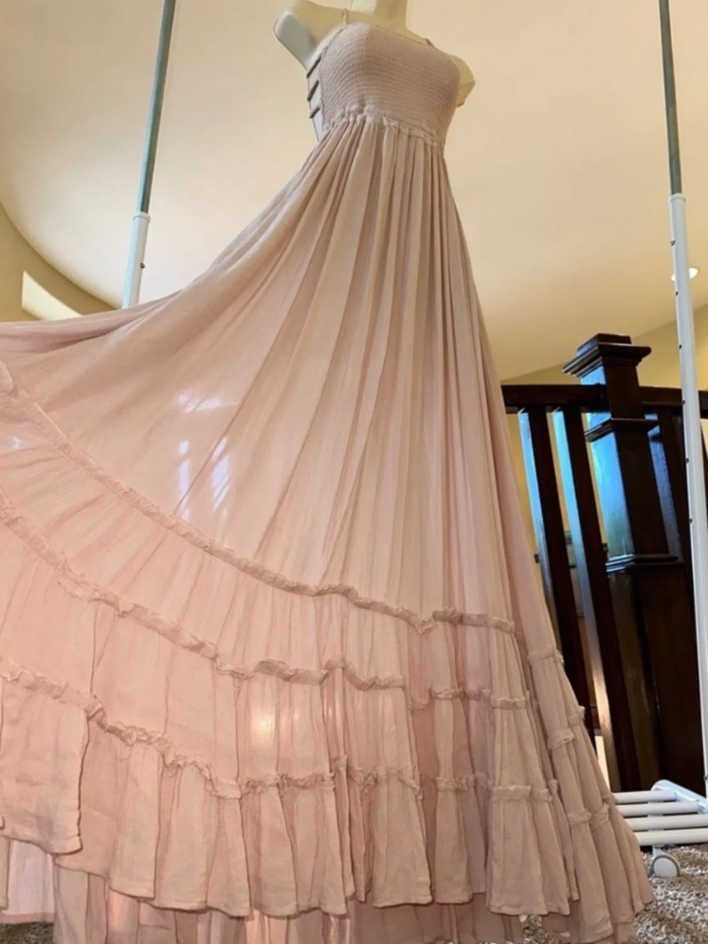 Free People Extratropical Maxi Dress in Taupe - Picture 3 of 11